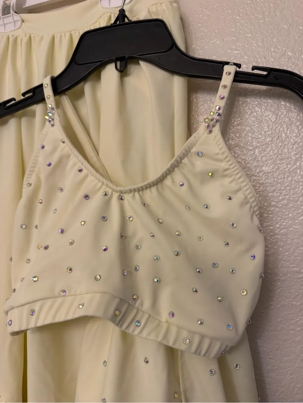Reverence custom solo dance costume 2 piece ivory lyrical contemporary XS adult